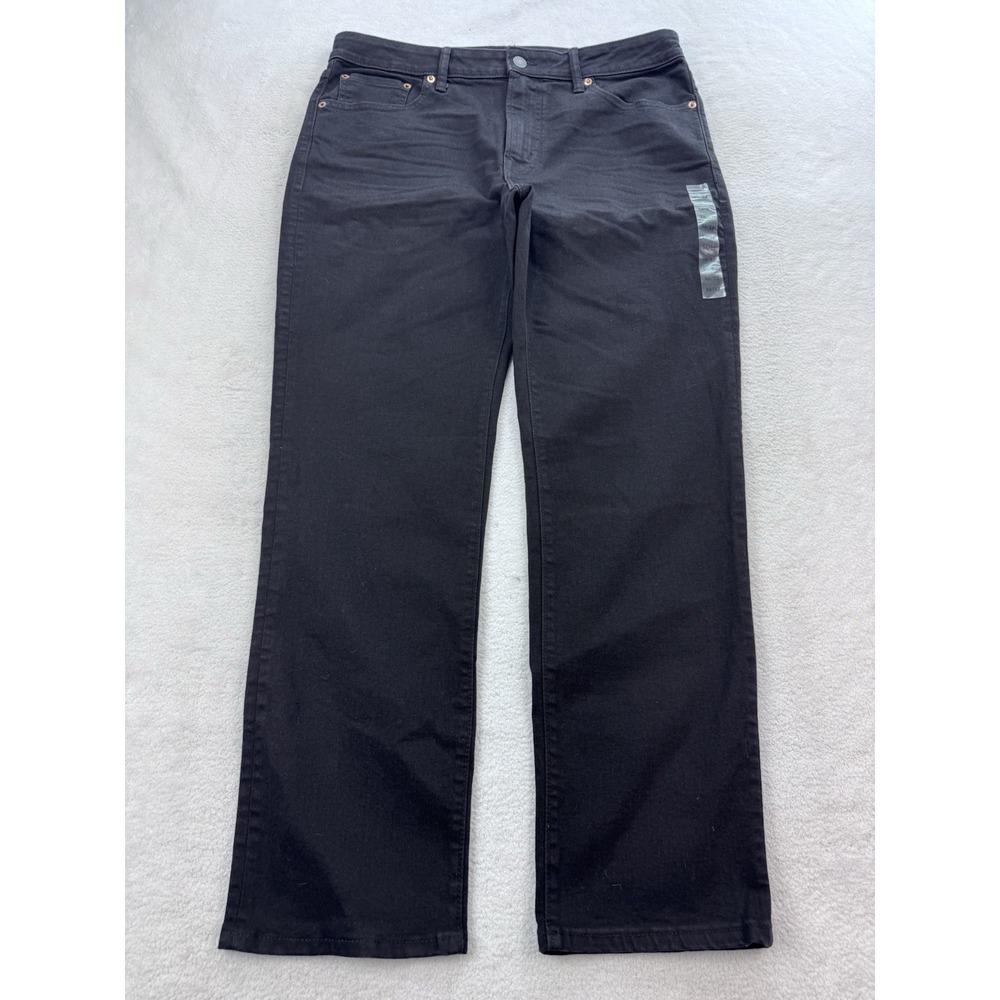 American Eagle Jeans Men 36x32 Black Slim Straight Airflex+ Denim NWT